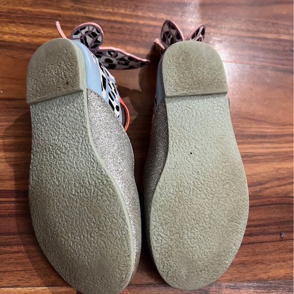 Sophia Webster Mini Chiara Mary Jane Butterfly Flats Leopard Glitter Kids 9 25 - Picture 6 of 15